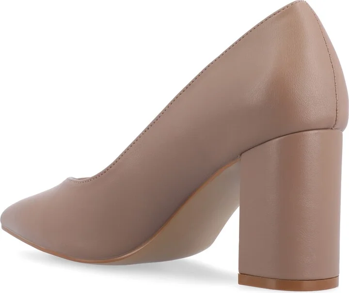 Simonne SuperNatural Shades Tru Comfort Foam Block Heel Pointed Toe Pump - Wide Width - Image 11