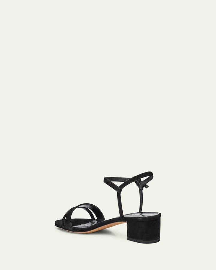 Simple Metallic Ankle-Strap Sandals - Image 3
