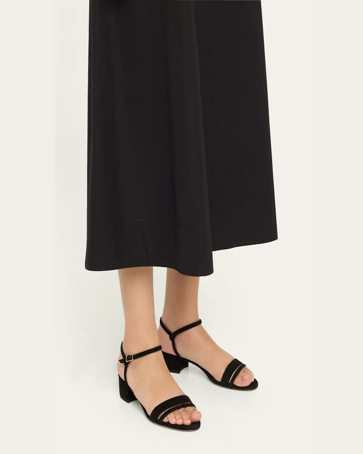 Simple Metallic Ankle-Strap Sandals - Image 7