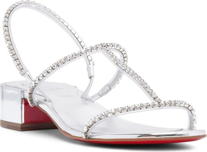 Simple Queenie 25 silver sandals - Image 3