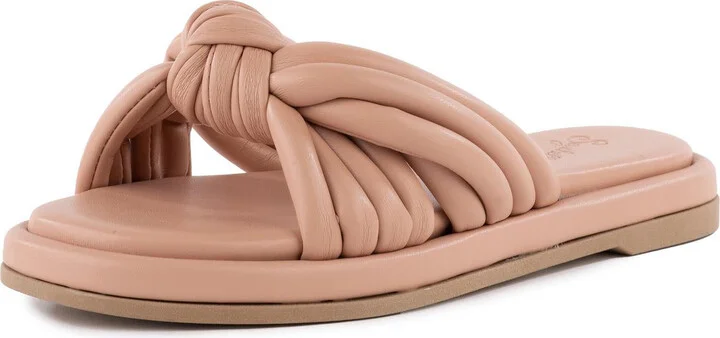 Simply The Best Womens Slip On Open Toe Slide Sandals
