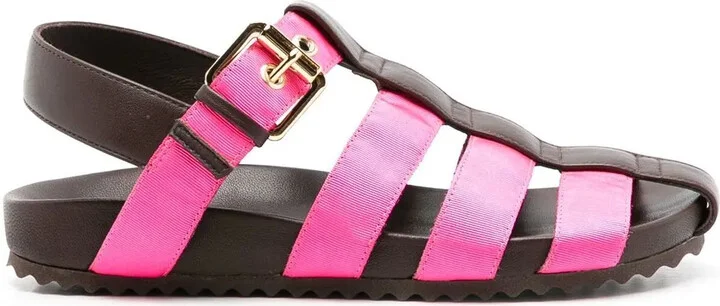 Simpson strap-design flat sandals