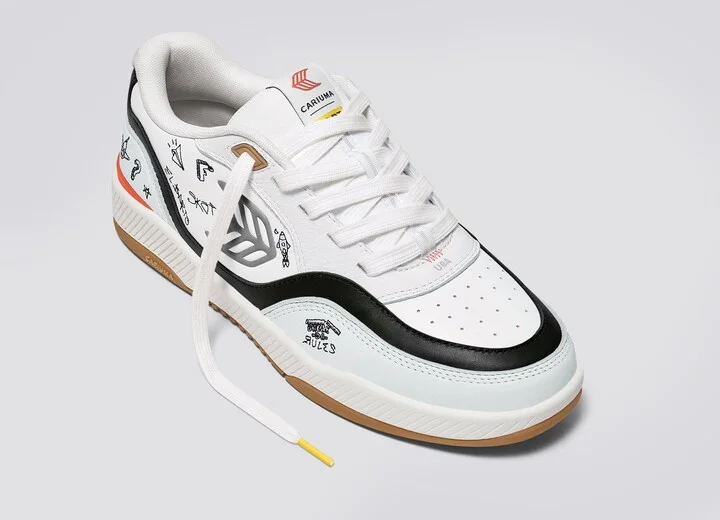Simpsons UBA White Leather Bart Skateboard Sneaker Men - Image 4