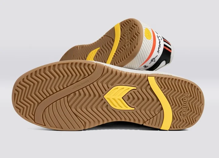 Simpsons UBA White Leather Bart Skateboard Sneaker Men - Image 5
