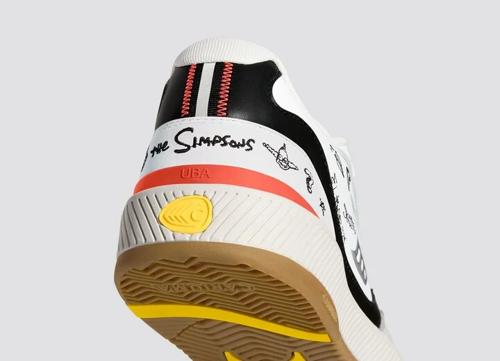 Simpsons UBA White Leather Bart Skateboard Sneaker Men - Image 6
