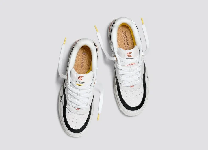 Simpsons UBA White Leather Bart Skateboard Sneaker Men - Image 7