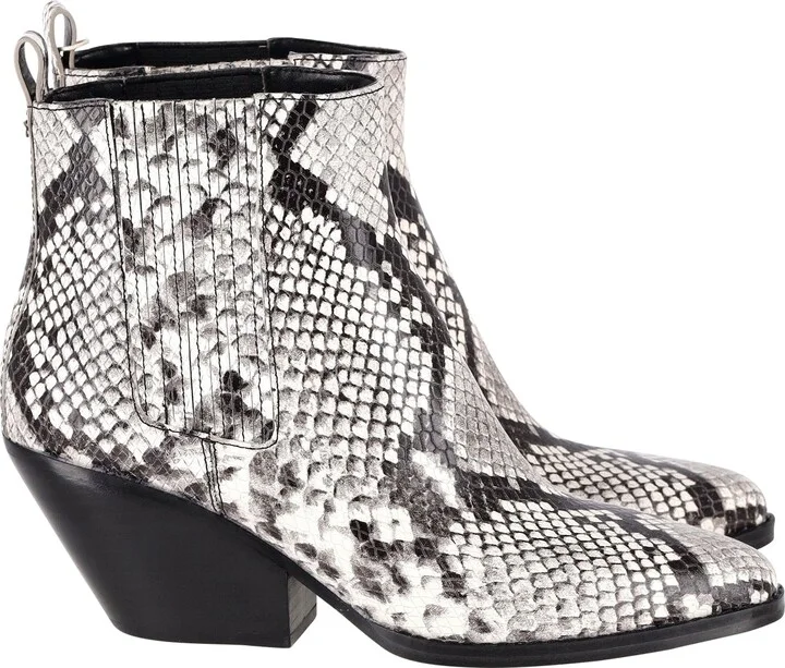 Sinclair Ankle Boots in Animal Print Leather