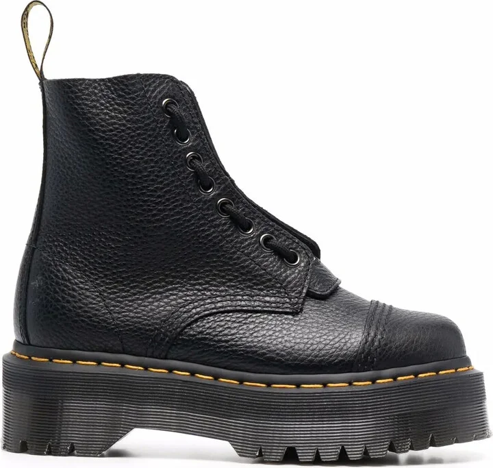 Sinclair leather platform boots