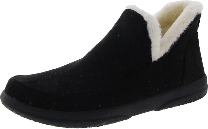 Sinclair Womens Faux Suede Slip On Ankle Boots