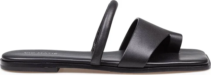 ' Single-finger Slipper In Black Nappa