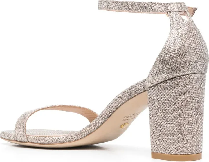 Single Strap 85mm Leather Sandals - Image 3