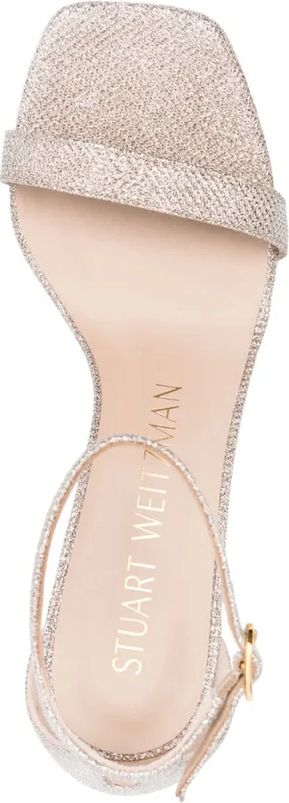 Single Strap 85mm Leather Sandals - Image 4