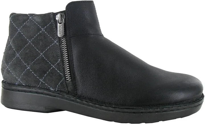 Sintra Ankle Boot In Soft Black Leather/midnight Suede