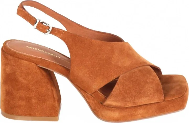 Siren Slingback Heels In Whiskey