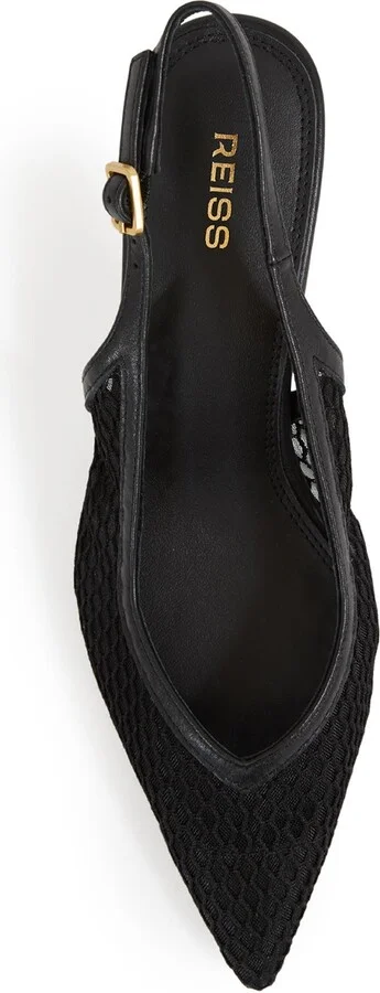 Sirena Pointed Toe Kitten Heel Slingback Pump - Image 4