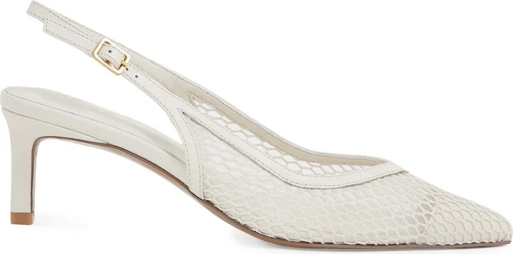 Sirena Pointed Toe Kitten Heel Slingback Pump - Image 7