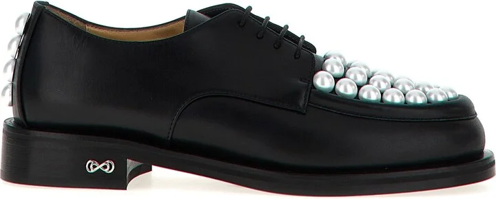 Sirene Lace Up Shoes White/Black