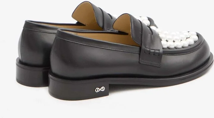 Sirene Pearl Embellished Loafers - Image 2