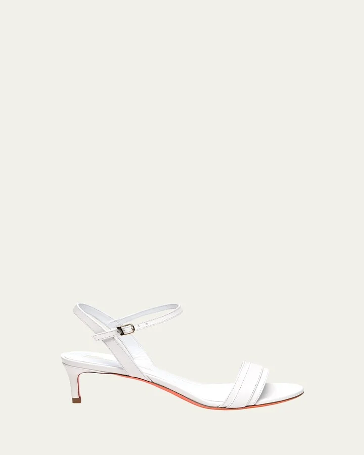Sirolo Leather Ankle-Strap Sandals