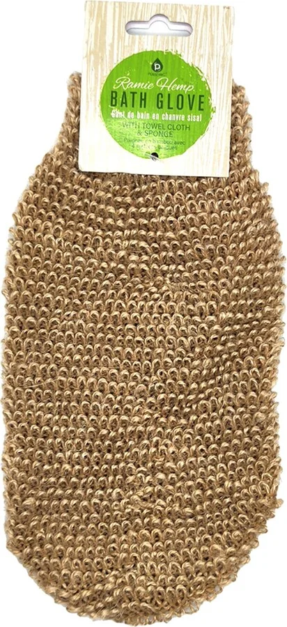 Sisal Hemp Bath Glove, Pack of 2, and 4-in-1 Foot Scrubber Bundle - Image 3