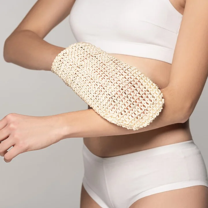Sisal Hemp Bath Glove, Pack of 2, and 4-in-1 Foot Scrubber Bundle - Image 5