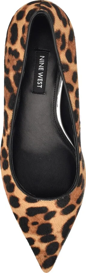 Sisko Genuine Calf Hair Pointed Toe Kitten Heel Pump - Image 3