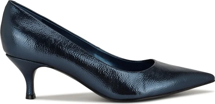 Sisko Pointed Toe Kitten Heel Pump - Image 8