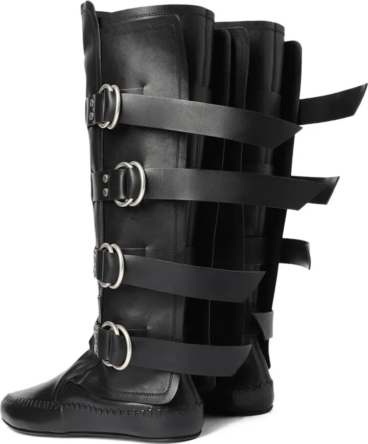 Siver biker boots - Image 3