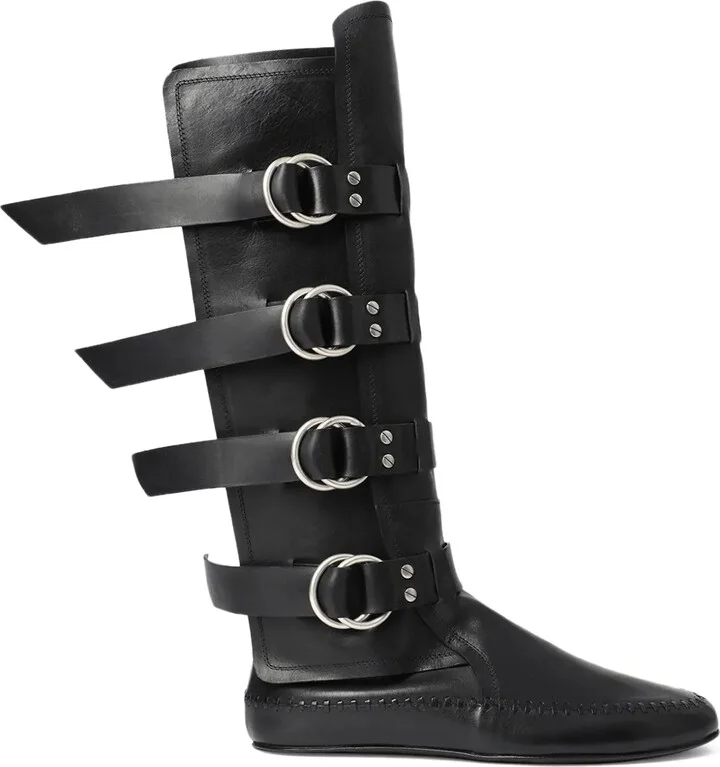 Siver biker boots