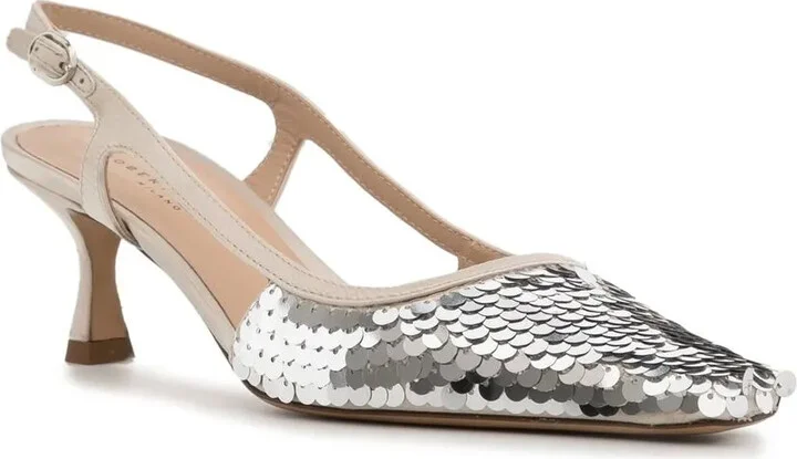 Siviglia sequinned slingback pumps - Image 2