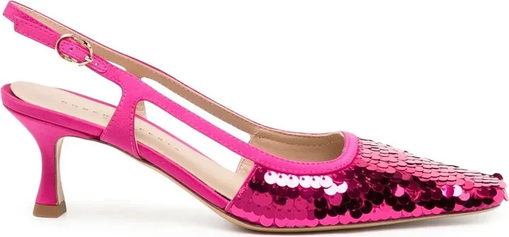 Siviglia sequinned slingback pumps