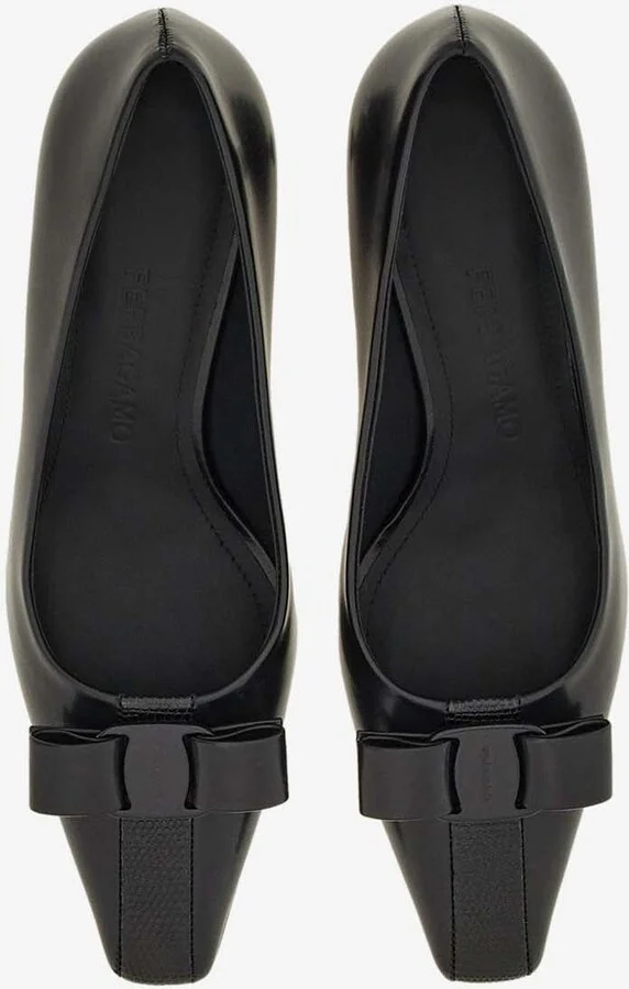 Siwar 60 Vara Bow Leather Pumps - Image 2