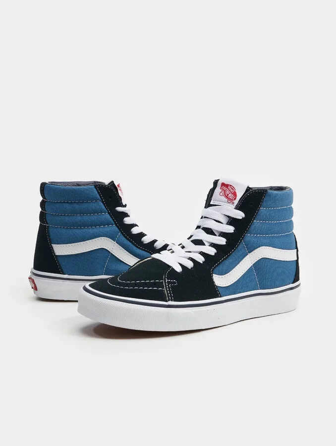 Sk8-Hi VN000D51NVY Sneakers Mens US 5.5 Navy Leather Skate Shoes GBNC469