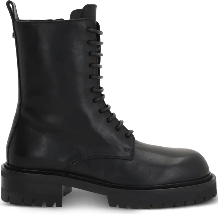 Skagi lace-up lug-sole combat boots