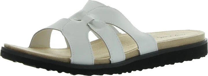 Skai Womens Strappy Manmade Slide Sandals