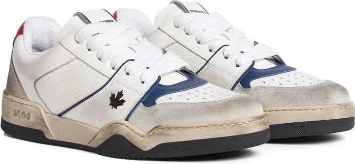 Skate distressed lace-up sneakers - Image 2