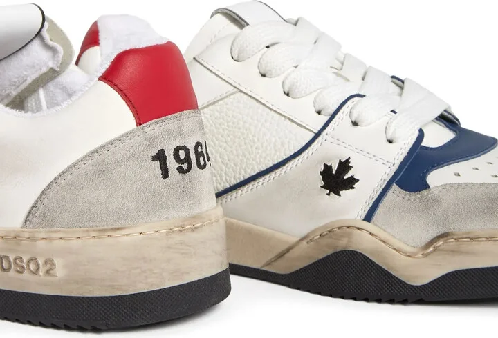 Skate distressed lace-up sneakers - Image 4