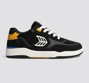 Skategoat C25 PRO Black Suede and Mesh Ivory Logo Yellow Sneaker Men - Image 8