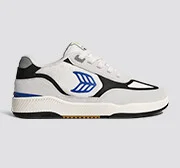 Skategoat C25 PRO Smoke White Suede Off-White Mesh Bold Blue Logo Black Sneaker Women - Image 8