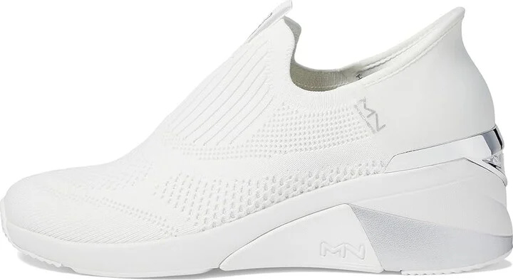 SKECHERS A-Wedge - Crecent Hands Free Slip-In Women's Shoes White : 9 B - Medium - Image 6