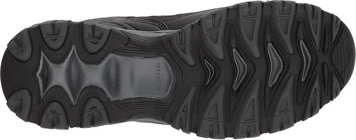 SKECHERS After Burn M. Fit Men's Shoes Black/Charcoal : 7 D - Medium, Leather/Nubuck/Synthetic - Image 4