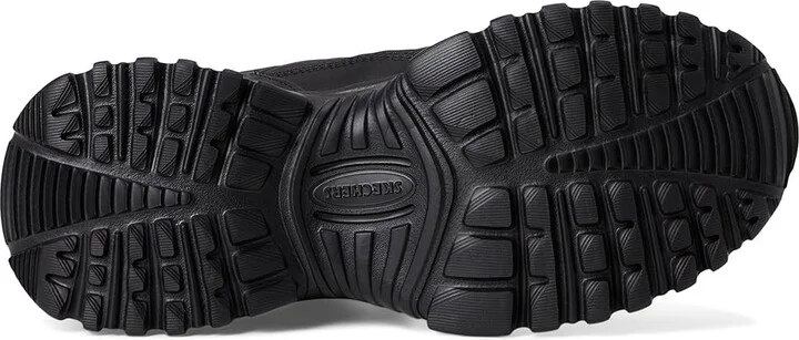 SKECHERS Afterburn E'Lite Grill Corporal Hands Free Slip-In Men's Shoes Black/Black : 6.5 D - Medium, Leather - Image 3