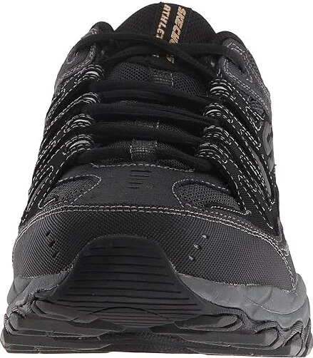 SKECHERS Afterburn M. Fit Men's Lace up casual Shoes Black : 8.5 4E - Extra Wide, Synthetic - Image 6