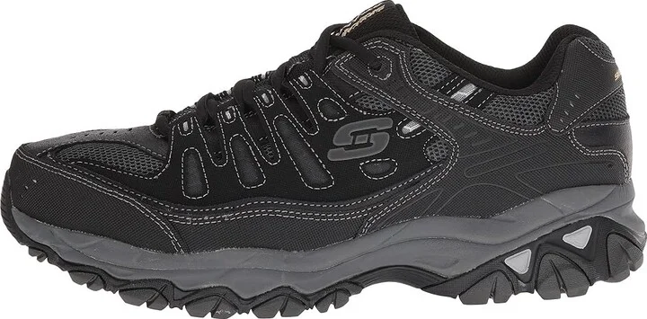 SKECHERS Afterburn M. Fit Men's Lace up casual Shoes Black : 8.5 4E - Extra Wide, Synthetic - Image 7