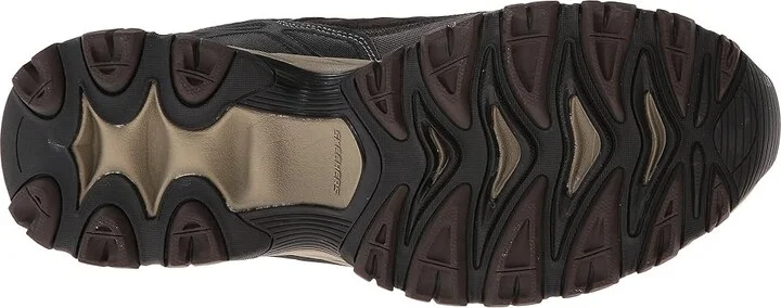 SKECHERS Afterburn M. Fit Men's Lace up casual Shoes Brown/Taupe : 7 D - Medium, Synthetic - Image 4
