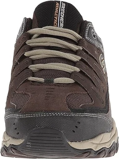 SKECHERS Afterburn M. Fit Men's Lace up casual Shoes Brown/Taupe : 7 D - Medium, Synthetic - Image 6