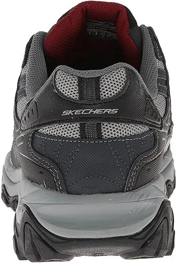 SKECHERS Afterburn M. Fit Men's Lace up casual Shoes Navy : 8 4E - Extra Wide, Leather/Synthetic - Image 5