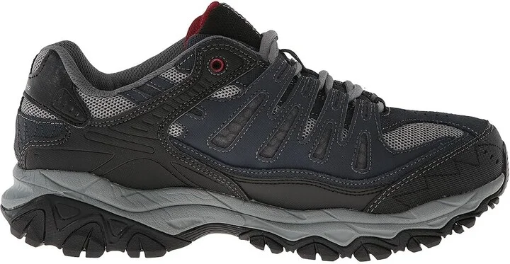 SKECHERS Afterburn M. Fit Men's Lace up casual Shoes Navy : 8 4E - Extra Wide, Leather/Synthetic - Image 8