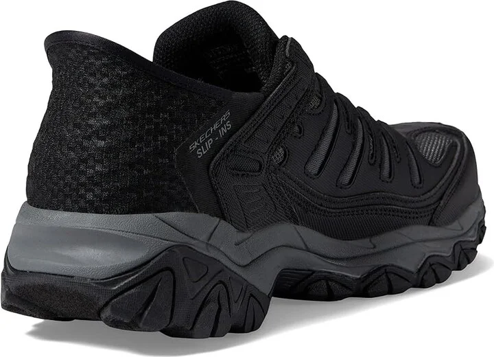 SKECHERS Afterburn M. Fit Ridgeburn Hands Free Slip-Ins Men's Shoes Black/Charcoal : 6.5 D - Medium, Leather/Textile - Image 4