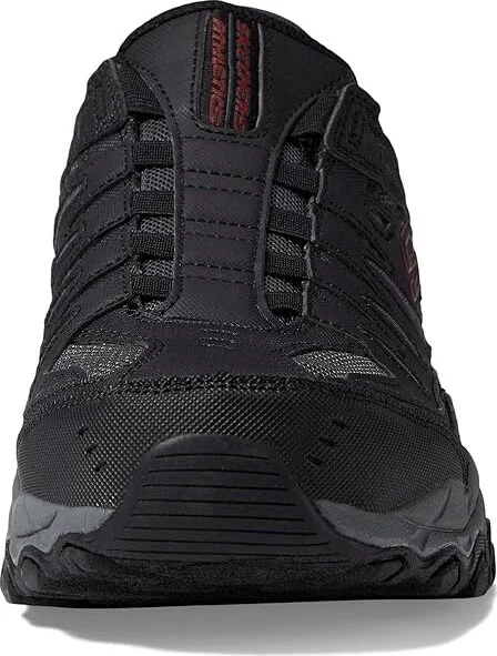 SKECHERS Afterburn M. Fit Ridgeburn Hands Free Slip-Ins Men's Shoes Black/Charcoal : 6.5 D - Medium, Leather/Textile - Image 5